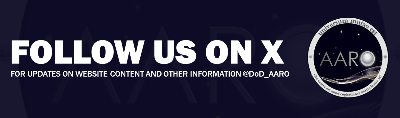 Follow us on X @DoD_AARO